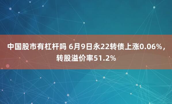 中国股市有杠杆吗 6月9日永22转债上涨0.06%，转股溢价率51.2%