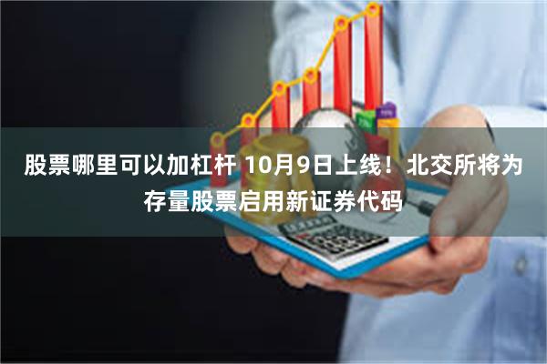股票哪里可以加杠杆 10月9日上线！北交所将为存量股票启用新证券代码