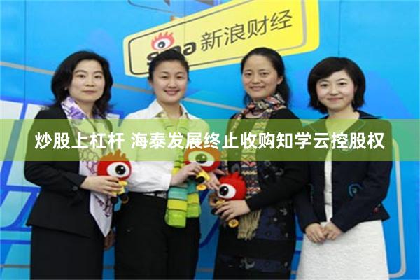炒股上杠杆 海泰发展终止收购知学云控股权